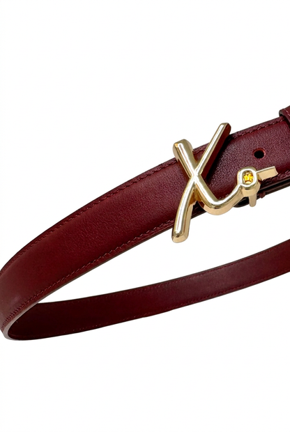 Love Laura Belt in Burgundy