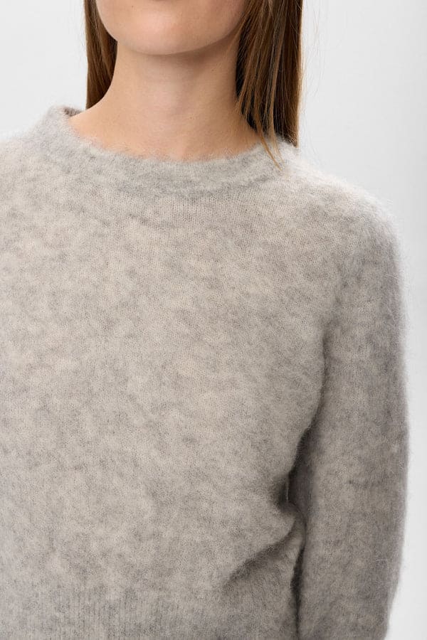 Numph - NUSURI BRUSHED SS PULLOVER - Chateau Gray