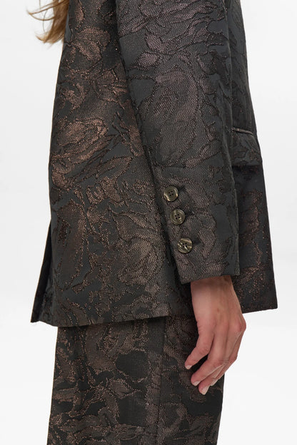 Numph Nulika Suit Blazer in Black Coffee