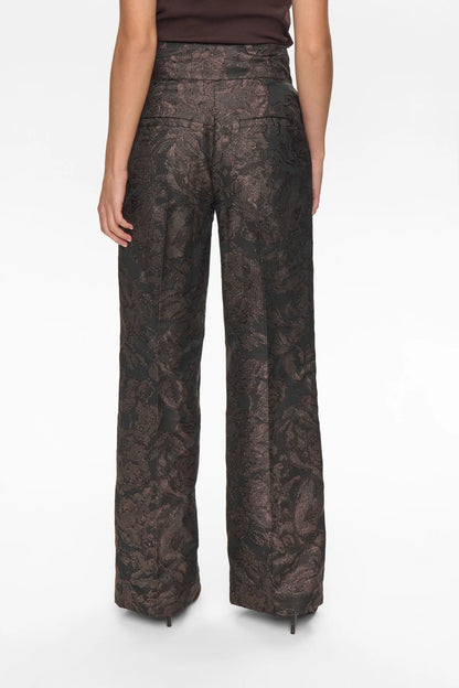 Numph Nulika Suit Pants in Black Coffee