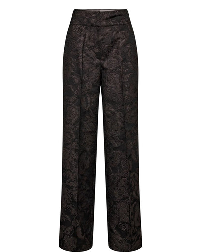 Numph Nulika Suit Pants in Black Coffee