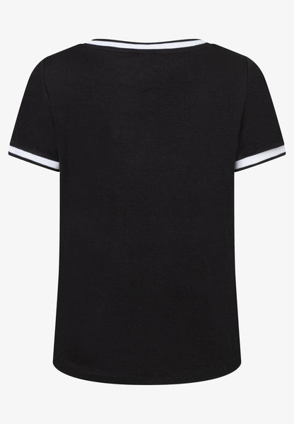 Blouse shirt with contrasting trim 0375