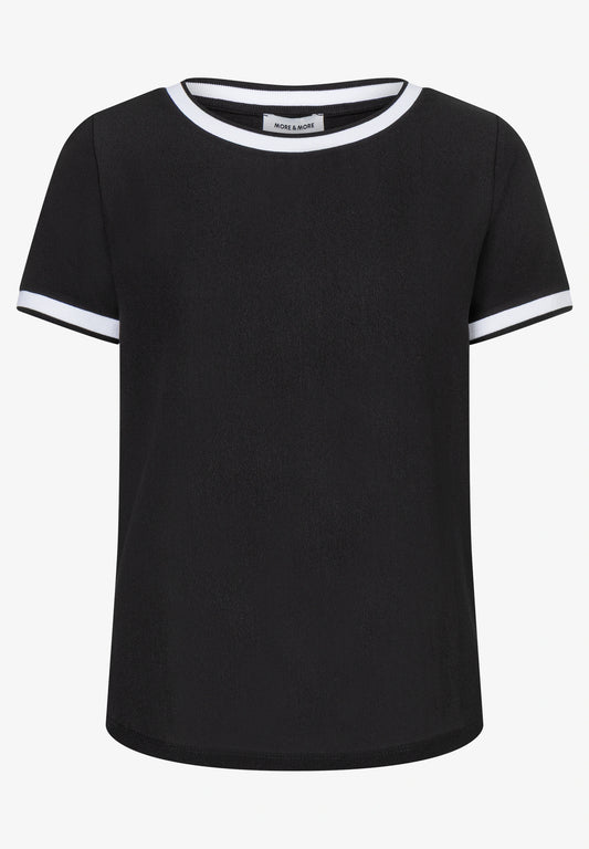 Blouse shirt with contrasting trim 0375
