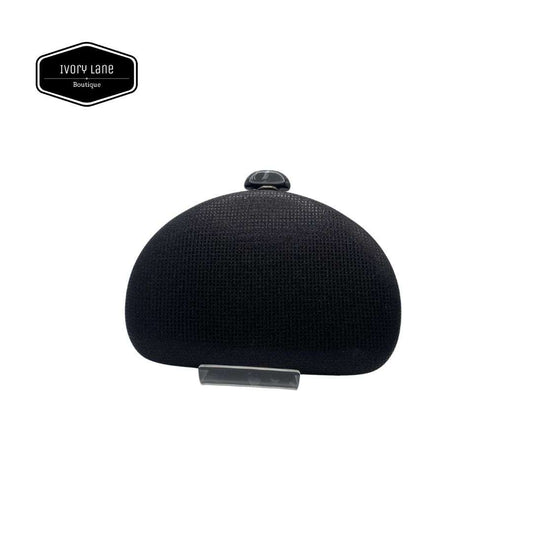 Larissa Diamante Clutch Bag in Black