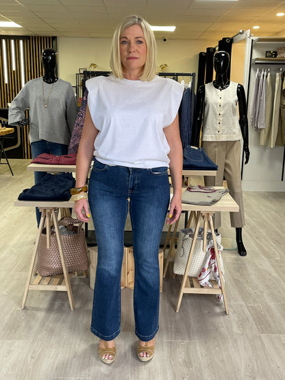 Para Mi Jade Drift Blue Flare Jeans