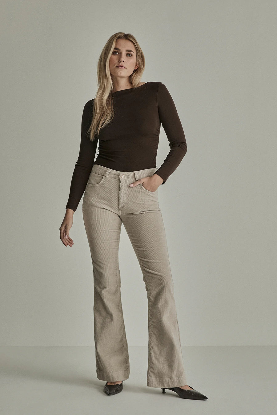 Para Mi  Jade  Vintage Corduroy in beige