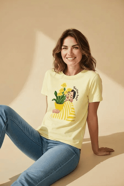Brianna "Sunshine Soul" T-Shirt Yellow