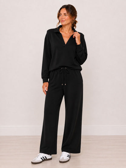 Yaya Zip Lounge Set Black
