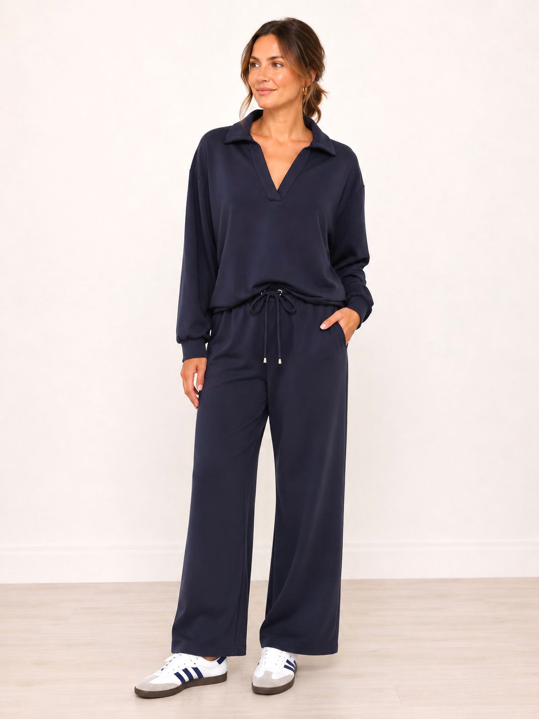 Yaya Zip Lounge Set Navy