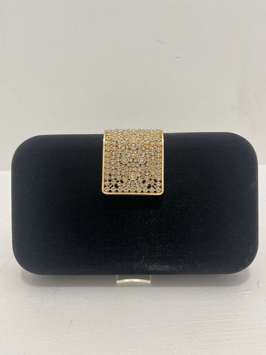 Square Clasp Clutch Black BJH-706