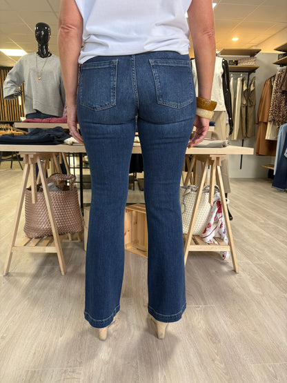 Para Mi Jade Drift Blue Flare Jeans