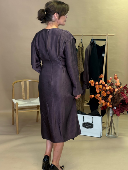 Kameya Kora Panelled Dress - Brown