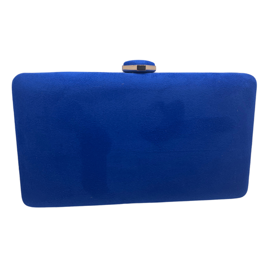 Kourt Blue Suede Clutch