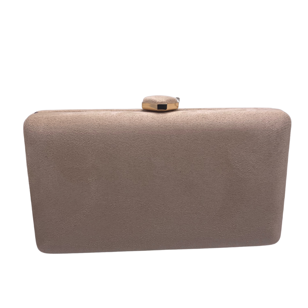 Kourt Beige Suede Clutch