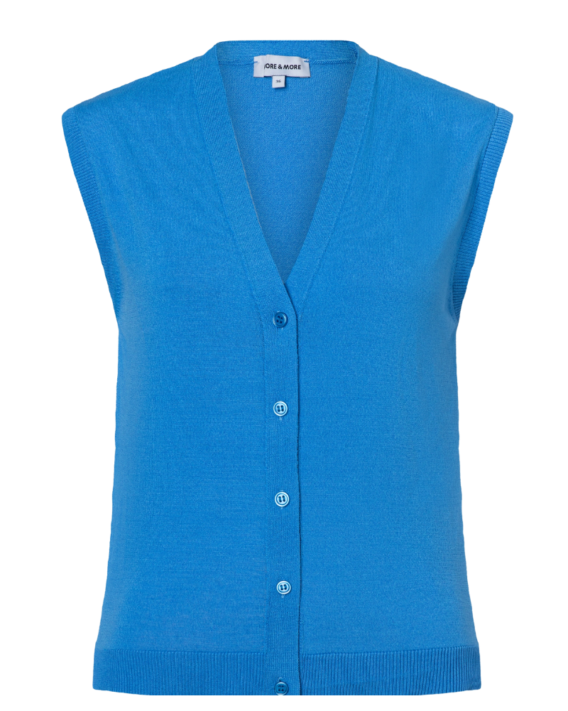 More & More Blue Knitted Vest