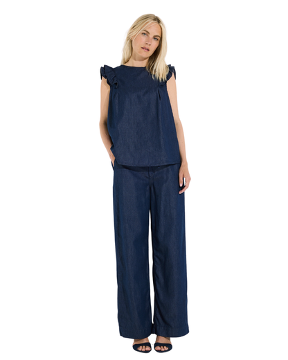 More & More Lyocell Denim Blouse