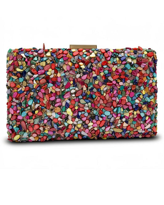 Rosie Gemstone Clutch in Multi-Colour