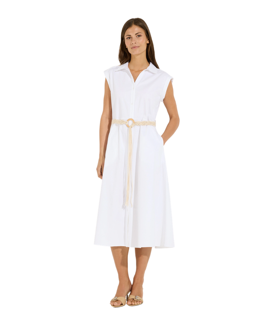More & More Shirt Dress in White