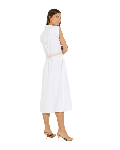 More & More Shirt Dress in White