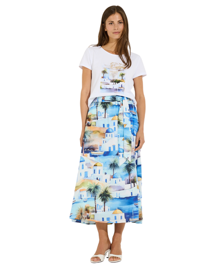 More & More Summer Print Skirt