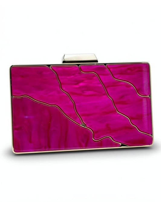 Coralie Clutch in Pink