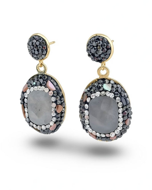 Molly Grey Gemstone Earrings
