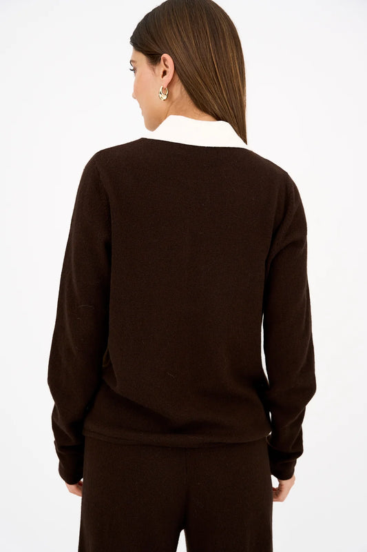 Pieszak Abby Polo Knit - Black Coffee