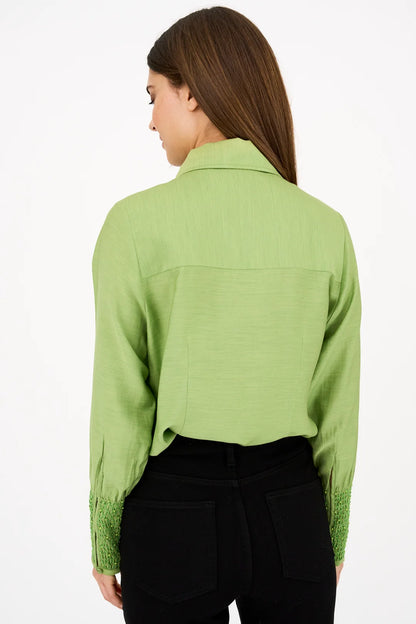 Pieszak Viola Beaded Shirt - Stunning Green