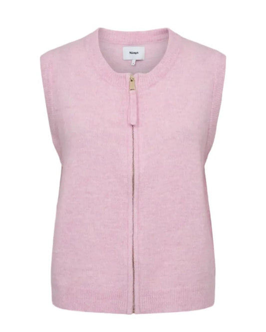Numph NUFUETTE Zip Vest - Pink Lady