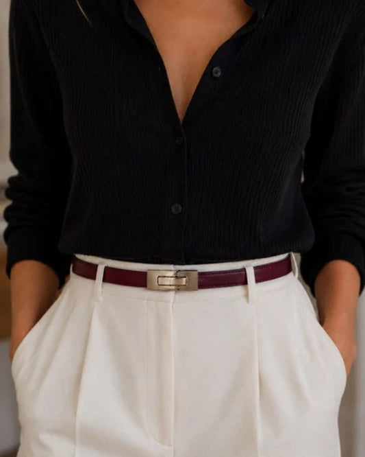 Debbie Belt Burgundy