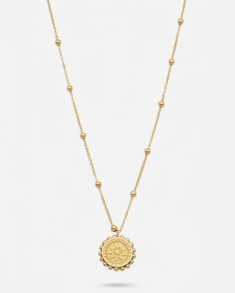 Sunny Stainless Steel Coin Pendant Necklace