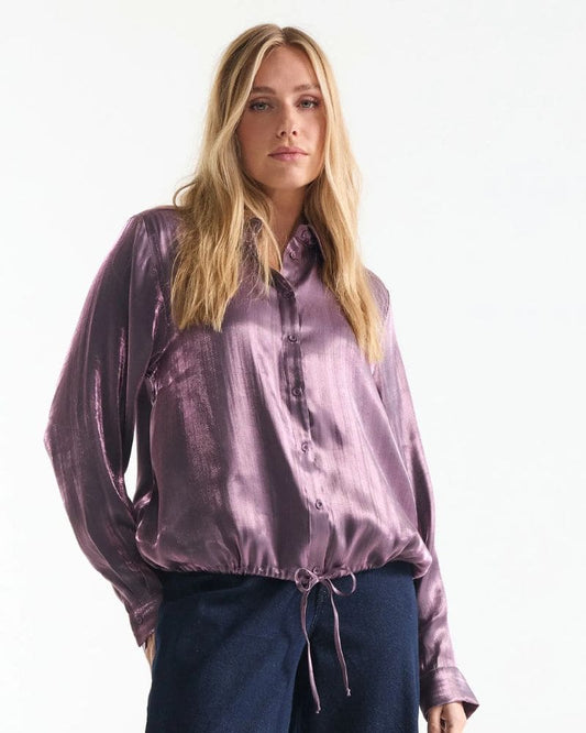 Jansen Amsterdam - Bes Blouse - Purple