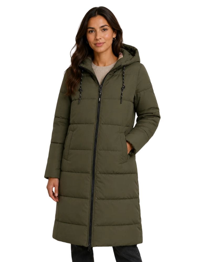 Numph - Nuarven Long Puffer Jacket Forest Night