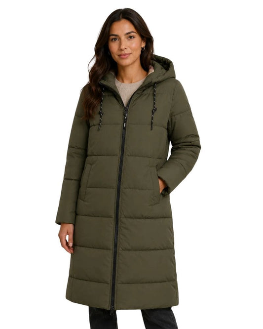 Numph - Nuarven Long Puffer Jacket Forest Night