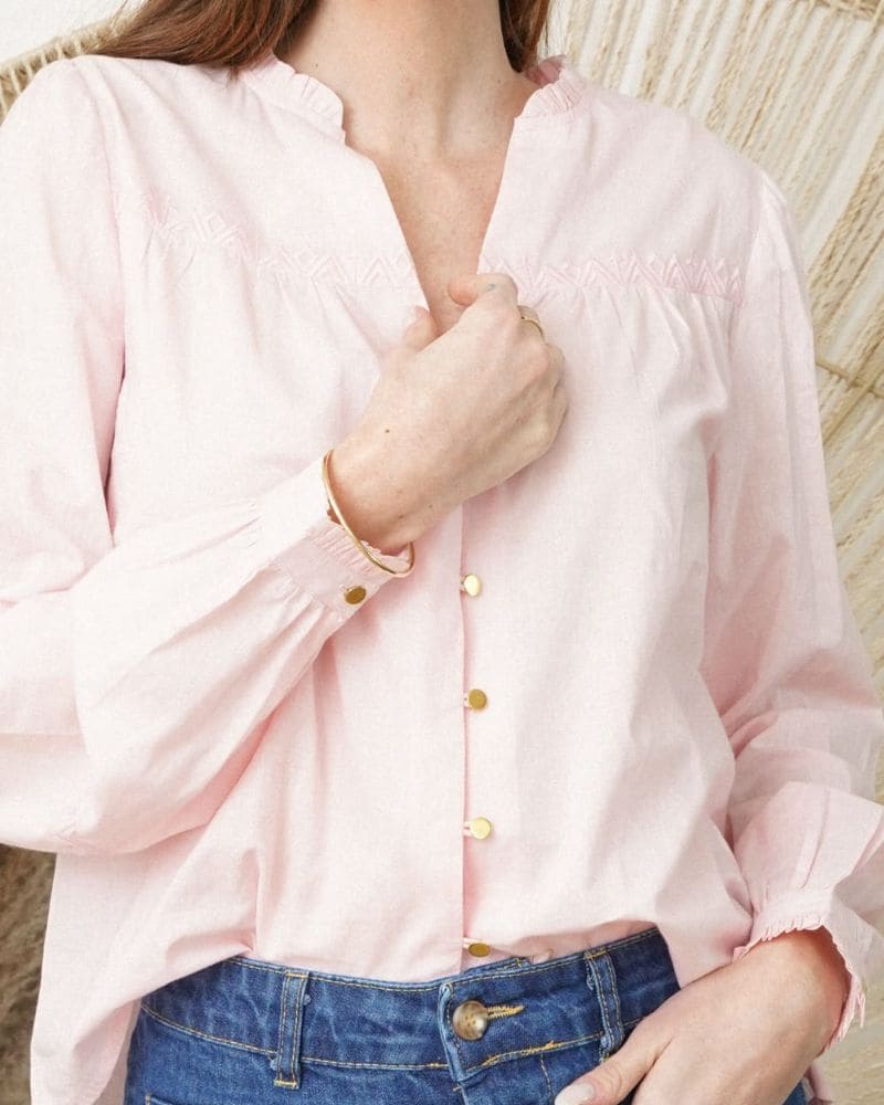Bianca Pink Blouse
