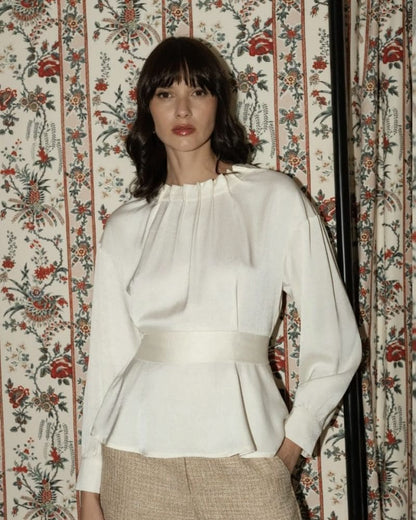 Lesley White Blouse
