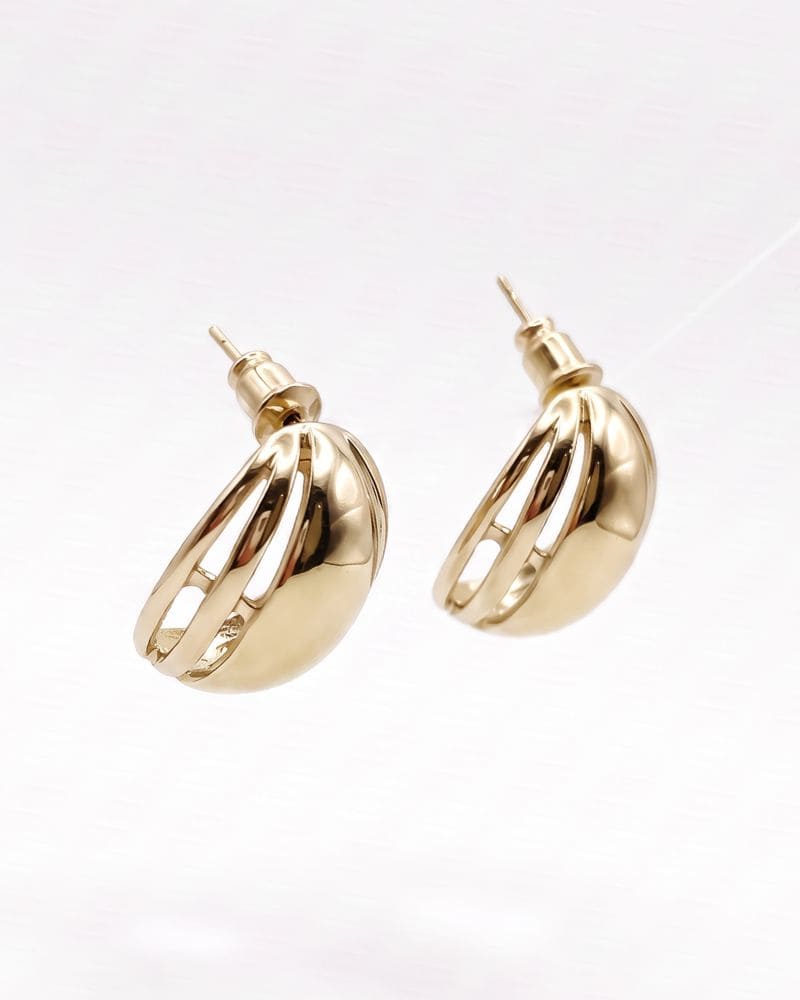 Sybil Gold Stud Earrings