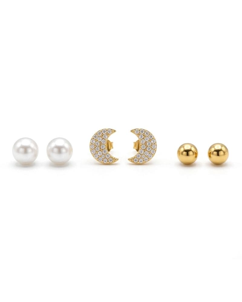 Layla Gold Earring Set