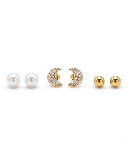 Layla Gold Earring Set