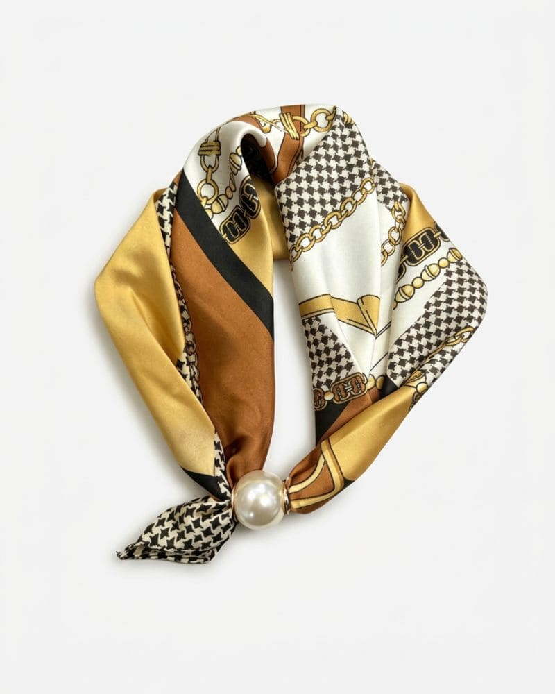 Myla Beige Magnetic Scarf