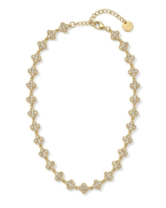 Diana Gold Diamond Clover Necklace