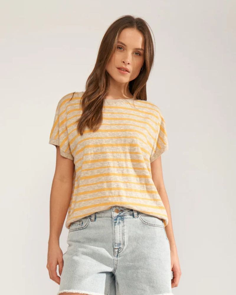 Numph - NUKIKI BOATNECK PULLOVER - Marigold