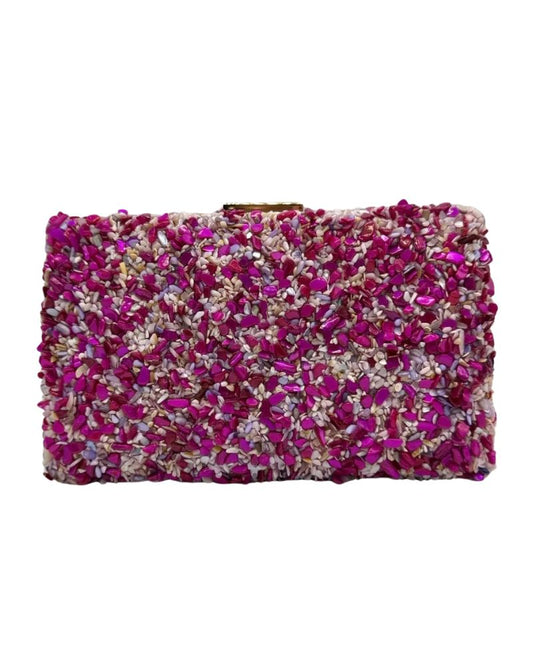 Rosie Gemstone Clutch Voilet