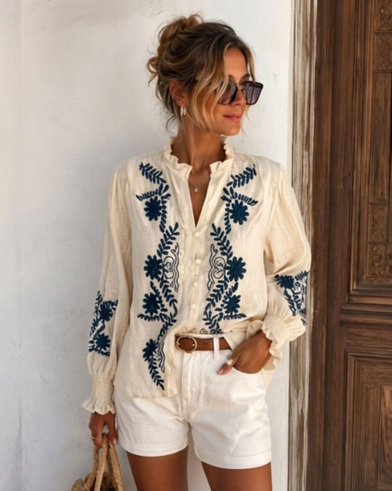 Everleigh Bohemian Embroidered Shirt
