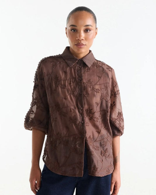Jansen Amsterdam - Bisa Blouse - Brown