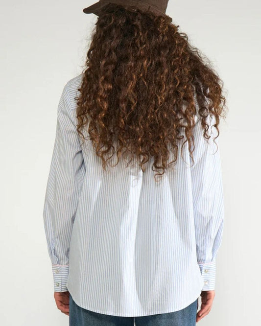 Numph Nulili Sequins Shirt - Floaty Blue