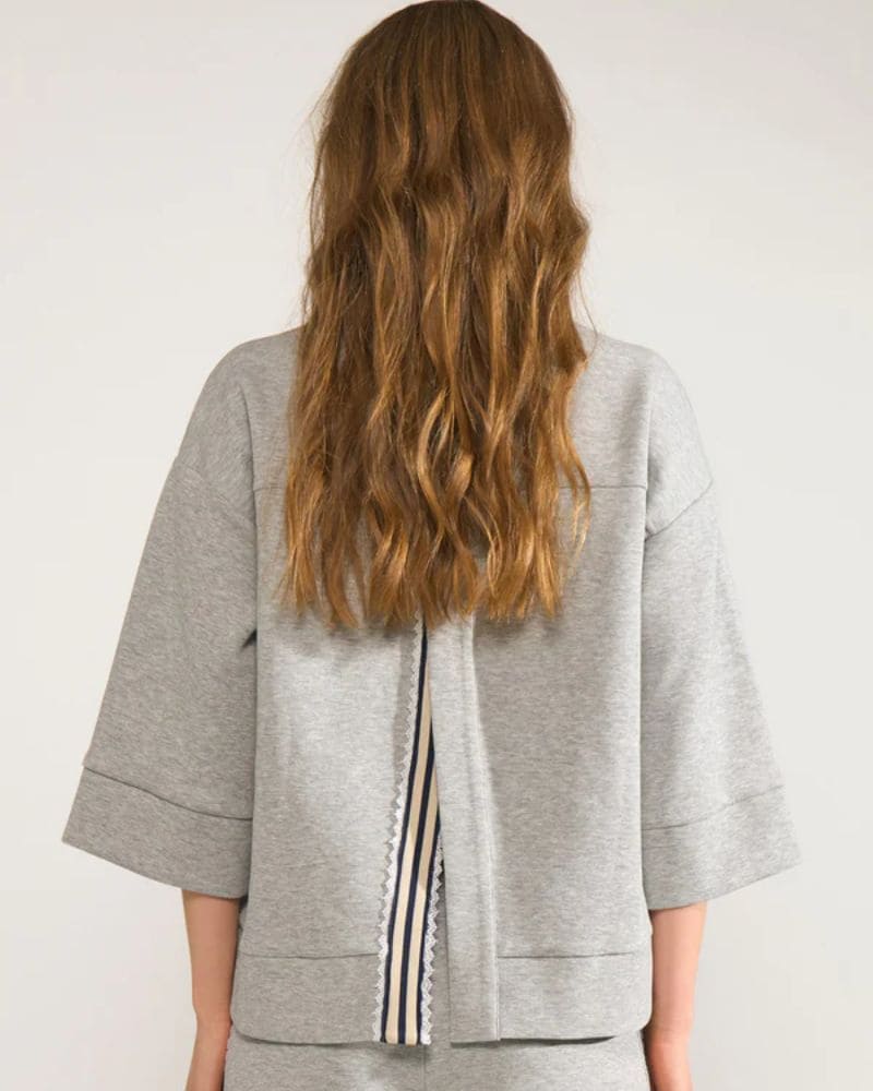 Numph NUNATHALIE Sweat - Medium Grey Mel
