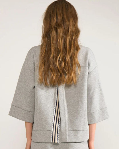 Numph NUNATHALIE Sweat - Medium Grey Mel