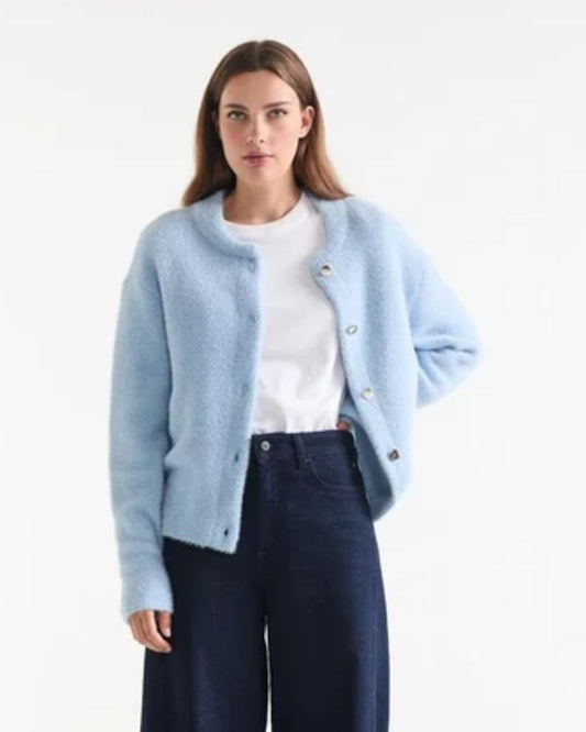 Jansen Amsterdam - Cole Cardigan - Light Blue