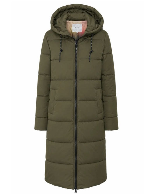 Numph - Nuarven Long Puffer Jacket Forest Night